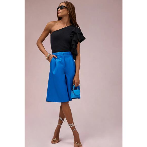 Anthropologie Ruffled One-Shoulder Top - New XL - Picture 5 of 6